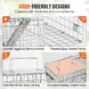 VEVOR Live Animal Cage Trap Humane Cat Rodent Control Folding with Handle for Rabbits Stray Cats Squirrels Raccoons Groundhogs