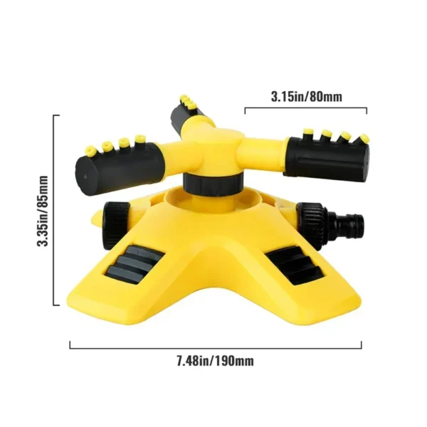 kf-S3726b3f966ff42dca77356bfe76f6c65N NEW 360 Degree Automatic Rotating Garden Lawn Sprinkler Yard Garden Large Area Coverage Water Sprinkler Irrigation Water Sprayer
