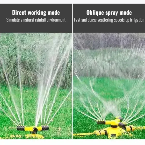 kf-S4758f26d4b8a4cce9d5d93ef86bc4513w NEW 360 Degree Automatic Rotating Garden Lawn Sprinkler Yard Garden Large Area Coverage Water Sprinkler Irrigation Water Sprayer