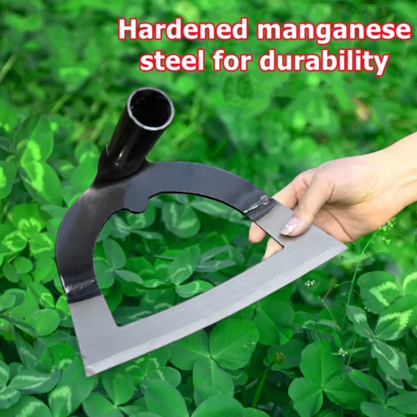 kf-S5569e1670ea5418c9fb63206532d5765V Hollow Hoe Weeding Rake Labor-saving Weeding & Loosening Soil Artifact Harrow Handheld steel weeding hoe Hoe Farm Tool Gardening