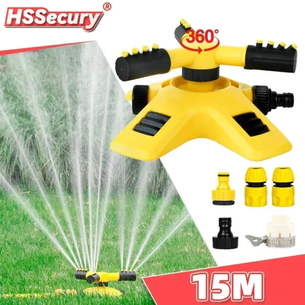 kf-S7c21d462d5754a3baf2bee3c17d9e4e50 NEW 360 Degree Automatic Rotating Garden Lawn Sprinkler Yard Garden Large Area Coverage Water Sprinkler Irrigation Water Sprayer