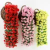 70cm Violet Artificial Flower Party wedding living room festival Decoration diy Wedding Wall Hanging Basket Orchid Flower