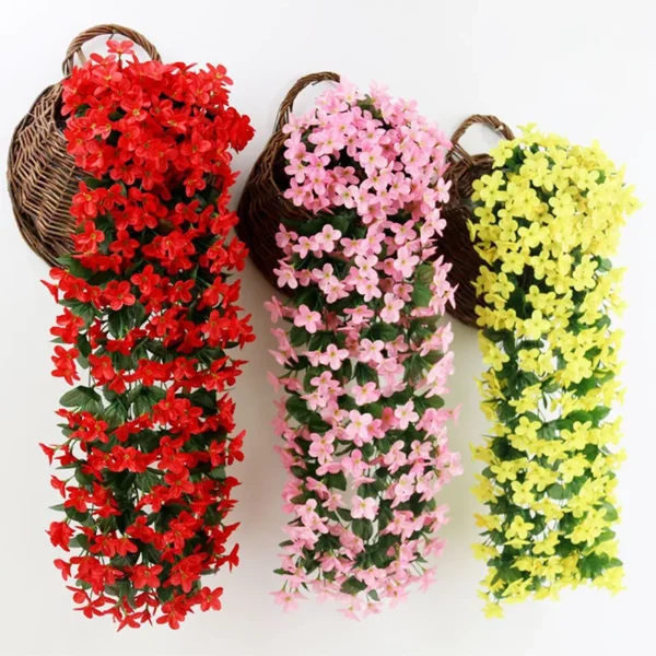 kf-Sea4e60c1d02c4af98a2552e871baca3eu 70cm Violet Artificial Flower Party wedding living room festival Decoration diy Wedding Wall Hanging Basket Orchid Flower