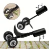 1pc Multi-Functional Heavy-Duty Metal Garden Weed Killer Roller - No-Bend Staircase Weed Remover, Crevice Weeding Tool