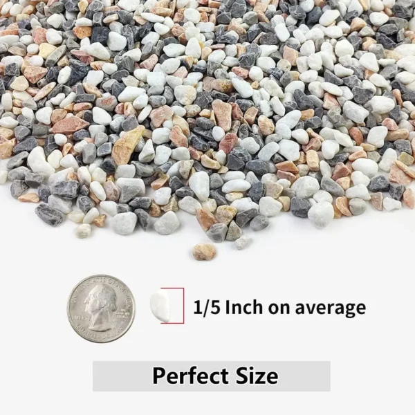 Natural Stone Gravel Pebbles Micro Landscape Garden Decor River Rocks Polished Stones Fish Tank Bottom Sand Mix Color