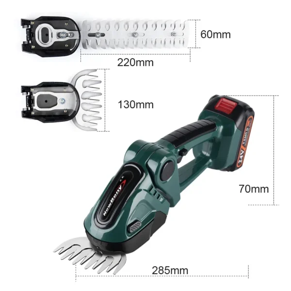 kf-S41c401e4914e4d04ae2cfaec3b2c813fm NEWBENY 2 IN 1 Electric Hedge Trimmer Cordless Portable High Power Household Lawn Mower Rechargeable Pruner Weeding Garden Tools