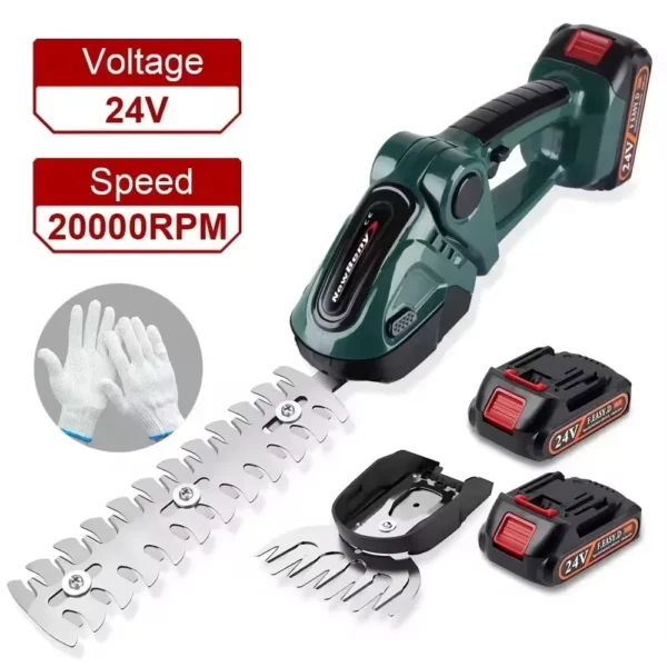 kf-S6a1a39fd0ec04cdaadeae88b04f3e2c8N NEWBENY 2 IN 1 Electric Hedge Trimmer Cordless Portable High Power Household Lawn Mower Rechargeable Pruner Weeding Garden Tools